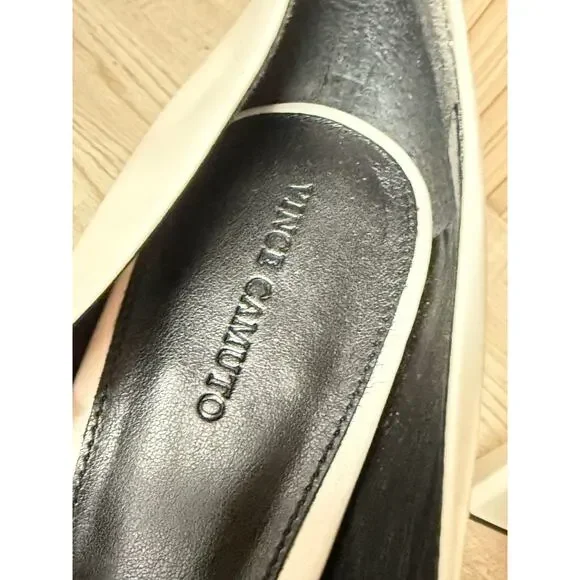 Vince Camuto Tritellia Pointed Toe Pump in Coconut Cream White Women's Size 10M
